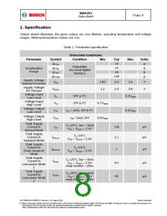 浏览型号BMA253的Datasheet PDF文件第8页